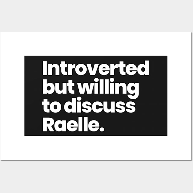 Introverted but willing to discuss Raelle - Motherland: Font Salem Wall Art by VikingElf